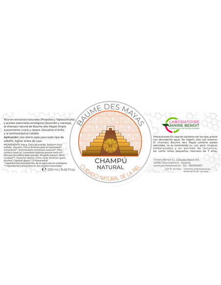 Champú Natural Baume des Mayas - Cuidado del Cabello y del Cuero Cabelludo