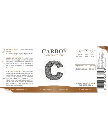 Carbo+ - Carbón Vegetal Activado