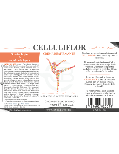 Celluliflor Crema - Reafirmante Natural