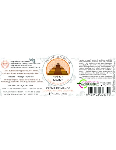 Crema de Manos Baume des Mayas - Hidratación...