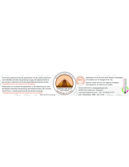 Crema de Noche Baume des Mayas - Cuidado Antiedad