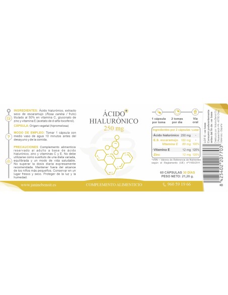 Ácido Hialurónico+ Bienestar Articular y Belleza
