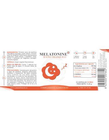 Melatonina + Plantas - Sueño Tranquilo