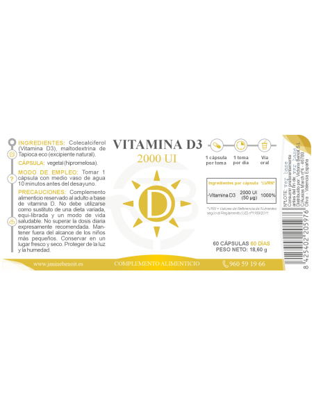 Vitamina D3 Cápsulas