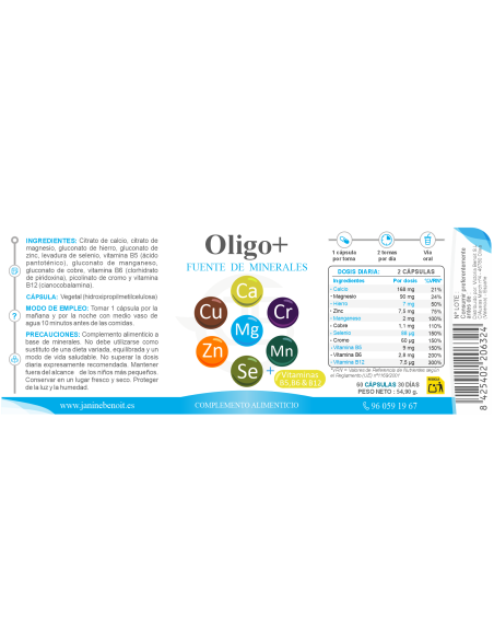 Oligo+ - Nutrientes Esenciales
