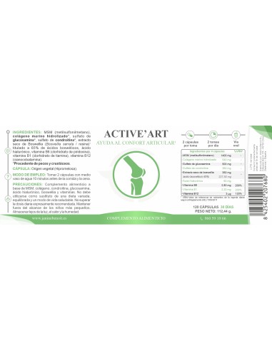 Active'Art - Confort Articular y Muscular