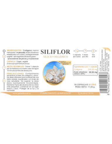 Siliflor cápsulas - Silicio Orgánico