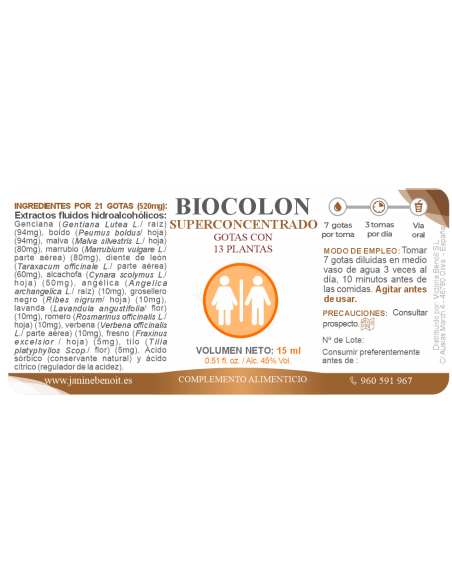 Biocolon gotas - Tránsito Intestinal