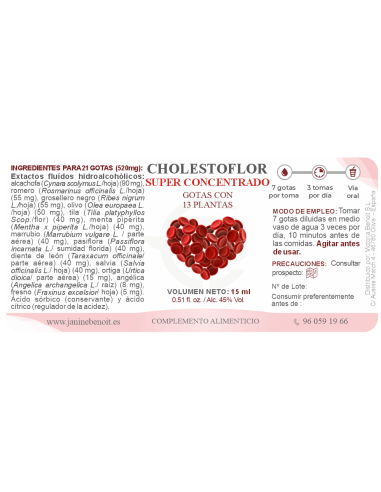 Cholestoflor gotas - Colesterol Equilibrado