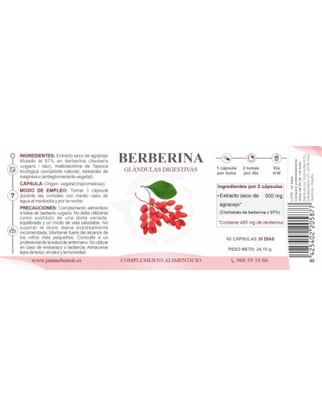 Berberina - Regulador Metabólico