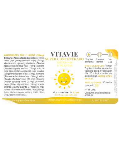 Vitavie gotas - Vitalidad y Energía