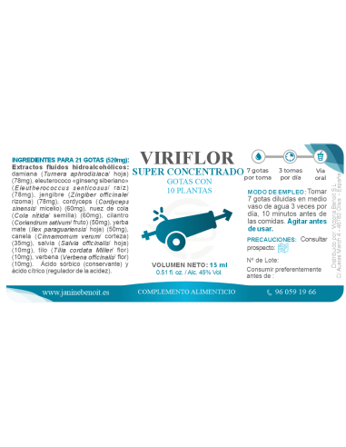 Viriflor gotas - Tónico Sexual