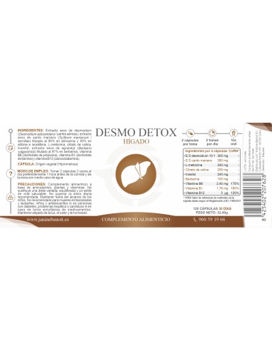 Desmo Detox- Sistema Hepático