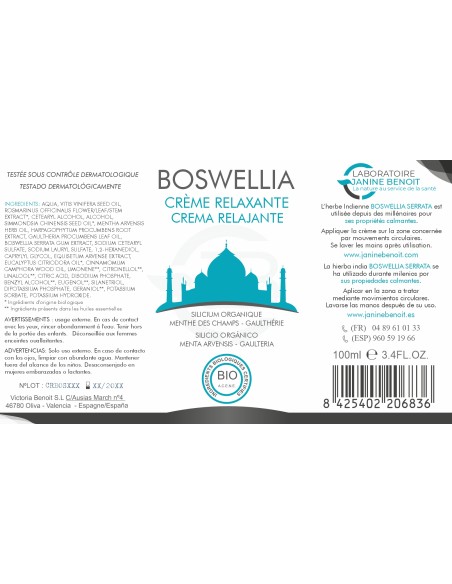 Boswellia Crema - Antiinflamatoria Natural