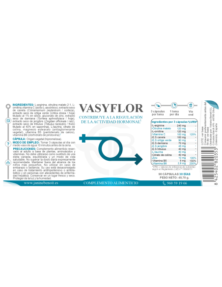 Vasyflor cápsulas - Sexualidad